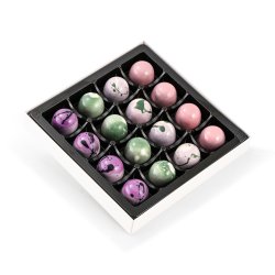 Luksus gaveske med 16 hndlavede chokolader