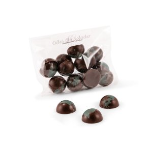 Sm� fyldte chokolader m. vegansk gourmet nougat